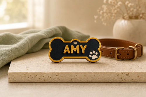 Personalisierte Hundemarke Classic mit Namen Amy